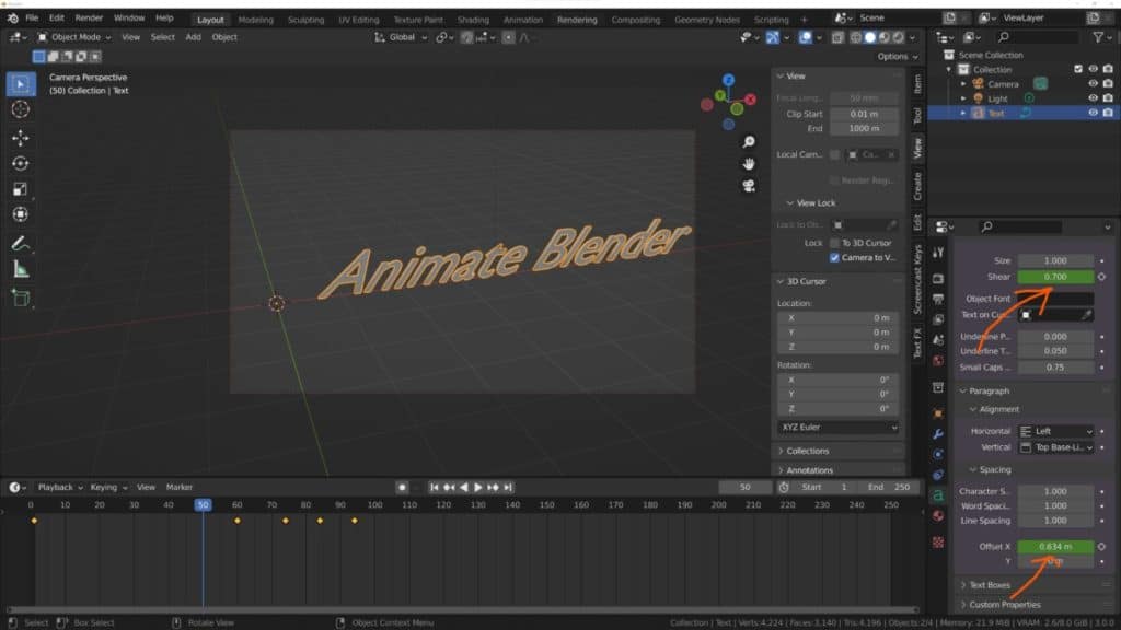 How Do I Animate Text In Blender D Blender Base Camp