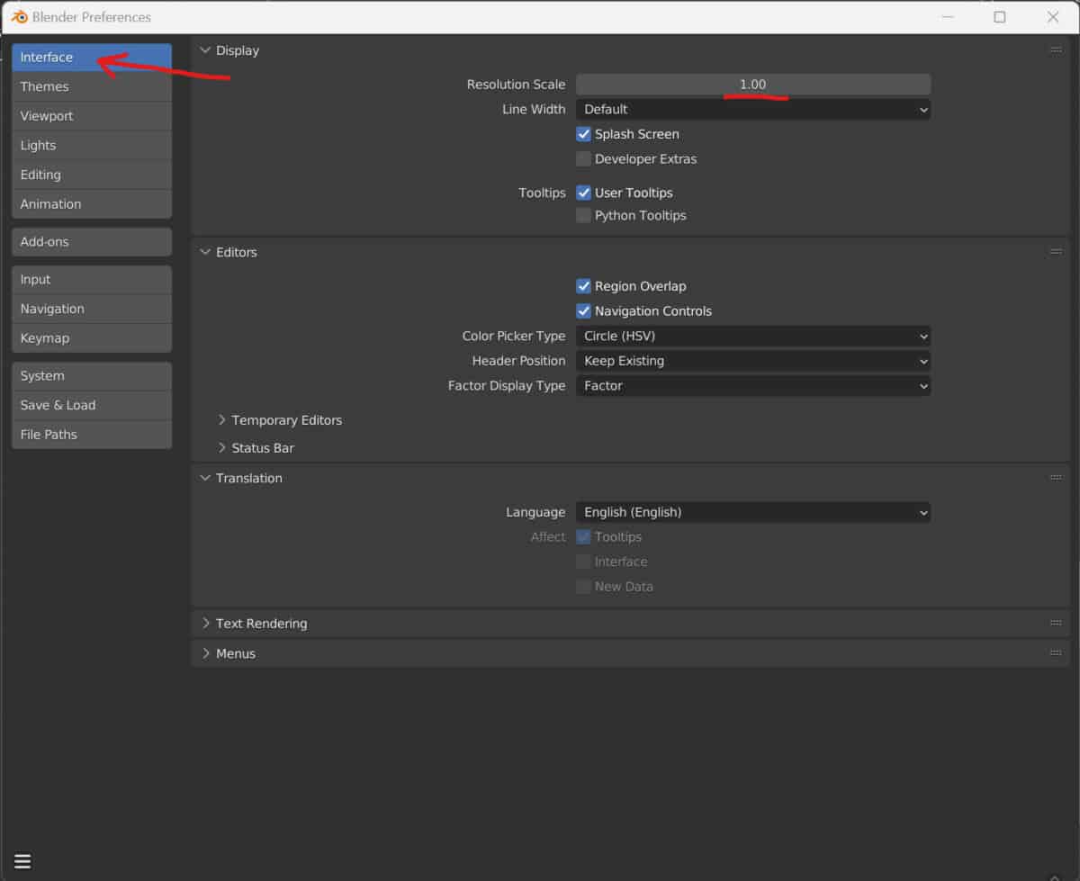 Tutorial – How To Change The Resolution Of The UI Elements In Blender ...
